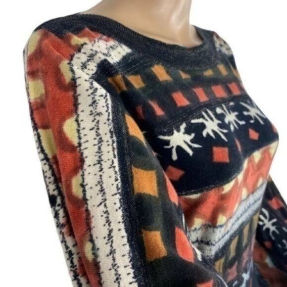 Vintage Gaby L Eden Boho sweater long sleeve pullover size Small - Picture 3 of 10